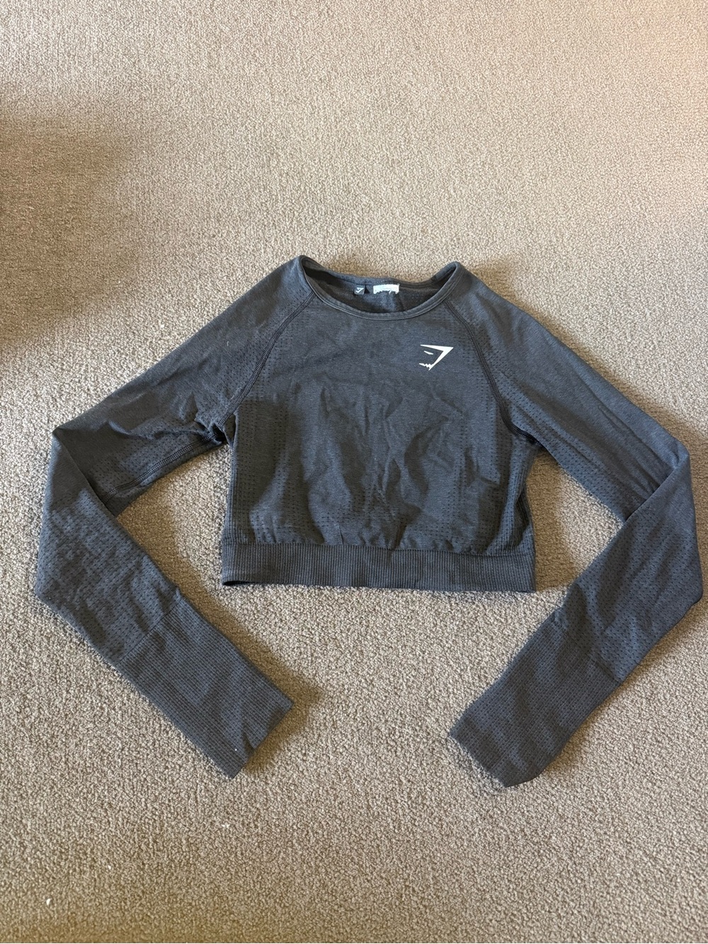 Gymshark Cropped Long-Sleeve Seamless Top